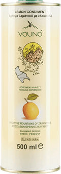VOUNÓ Zitronenwürze mit Olivenöl 500 ml