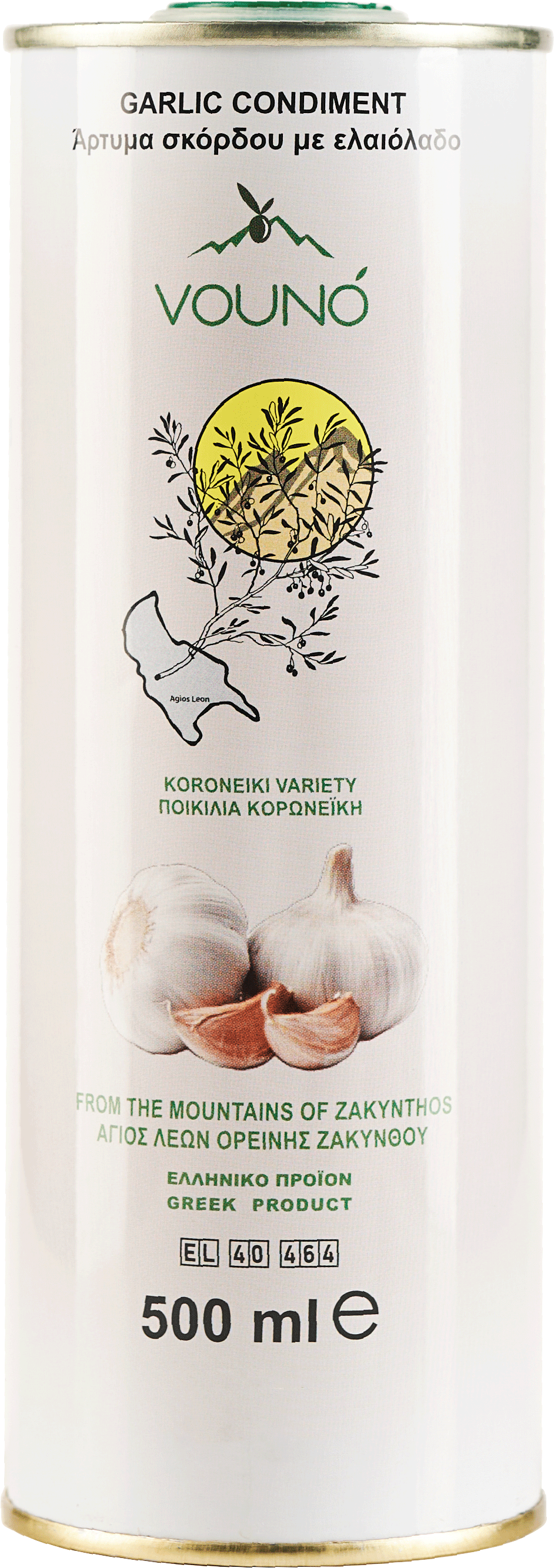 VOUNÓ Knoblauchwürze mit Olivenöl 500 ml