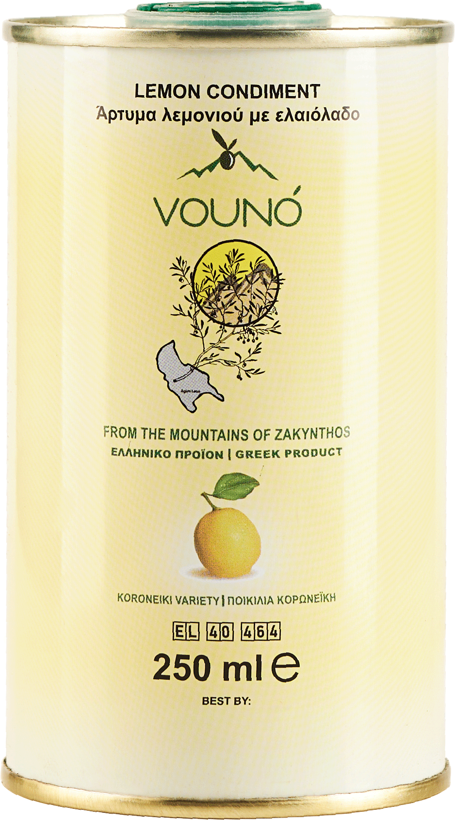 Vouno Bio Organic Extra Virgin Oil Marasca 250 ml