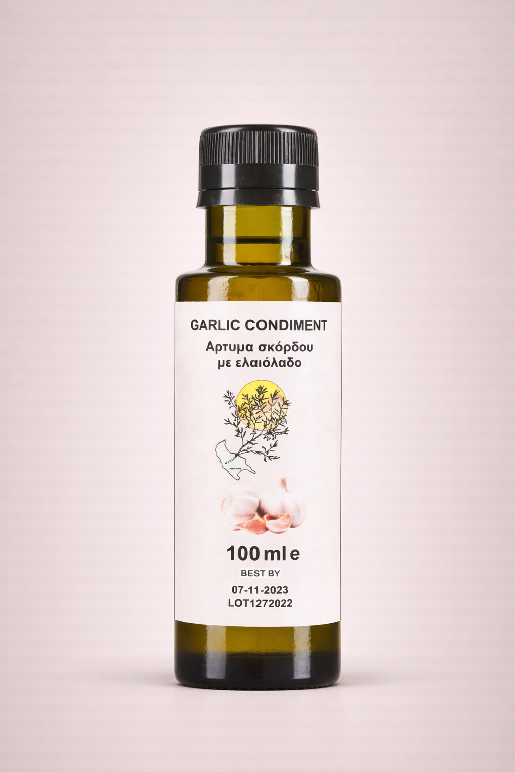 Vouno Extra Virgin Oil GARLIC CONDIMENT Dorica 100 ml